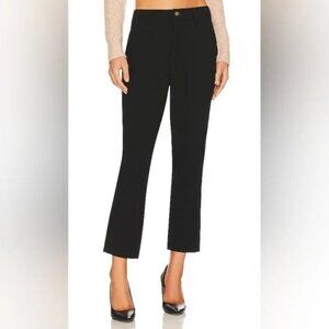 Bcbgeneration Knit Twill Cropped Flare Pants in Black Size Small